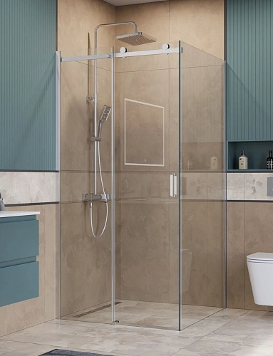 Душевой уголок BelBagno SOFT_CLOSE-2-A-1-100-C-Cr 100x100 см, профиль хром, стекло прозрачное Душевой уголок BelBagno SOFT_CLOSE-2-A-1-100-C-Cr 100x100 см, профиль хром, стекло прозрачное