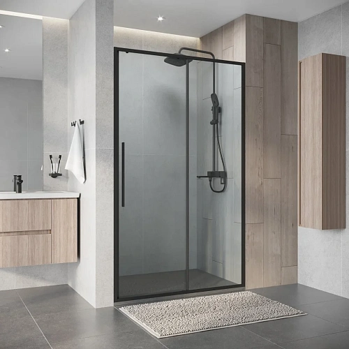 Душевая дверь Niagara Nova NG-34-11AGR (110х195) раздвижная, графит, стекло прозрачное Душевая дверь Niagara Nova NG-34-11AGR (110х195) раздвижная, графит, стекло прозрачное
