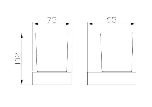 Стакан Wonzon & Woghand брашированное золото (WW-8321-BG) Стакан Wonzon & Woghand брашированное золото (WW-8321-BG)