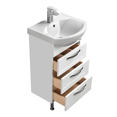 Тумба под раковину Aquaton Ария 50 Н белый 1A140201AA010 Тумба под раковину Aquaton Ария 50 Н белый 1A140201AA010