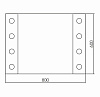 Картинка анонса товара «зеркало grossman style 800x600 с сенсорным выключателем 780601»