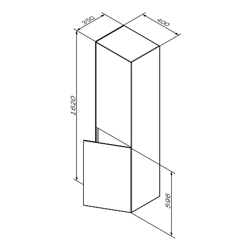Шкаф-пенал AM.PM Inspire V2.0 M50ACHX0406WM универсальный, подвесной, 40 см, push-to-open, белый матов Шкаф-пенал AM.PM Inspire V2.0 M50ACHX0406WM универсальный, подвесной, 40 см, push-to-open, белый матов
