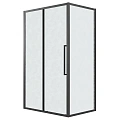 Душевой уголок GROSSMAN Cosmo 100.K33.02.100.21.02-200.K33.02.80.21.02 (100х80х195) раздвижная(левая),черный матовый,стекло шиншилла Душевой уголок GROSSMAN Cosmo 100.K33.02.100.21.02-200.K33.02.80.21.02 (100х80х195) раздвижная(левая),черный матовый,стекло шиншилла