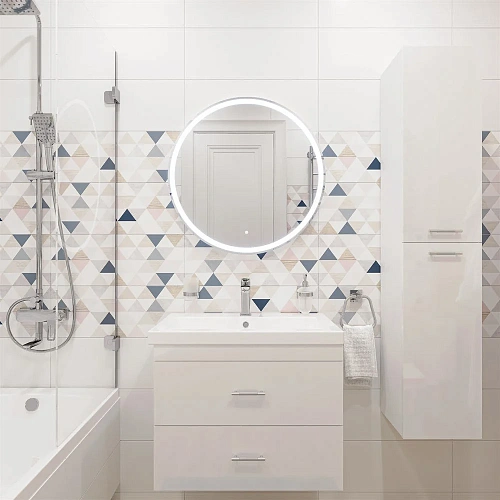 Зеркало DIWO Ростов 70 с подсветкой светодиодной, сенсорное управление, круглое, настенное 482580 Зеркало DIWO Ростов 70 с подсветкой светодиодной, сенсорное управление, круглое, настенное 482580