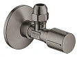 Вентиль угловой GROHE 1/2 дюймаx3/8 дюйма, 1 шт, темный графит, матовый (22037AL0) Вентиль угловой GROHE 1/2 дюймаx3/8 дюйма, 1 шт, темный графит, матовый (22037AL0)