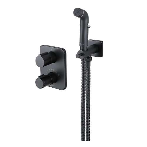 Гигиенический душ Lemark Bronx LM3740BL термостатический, встраиваемый, черный Гигиенический душ Lemark Bronx LM3740BL термостатический, встраиваемый, черный