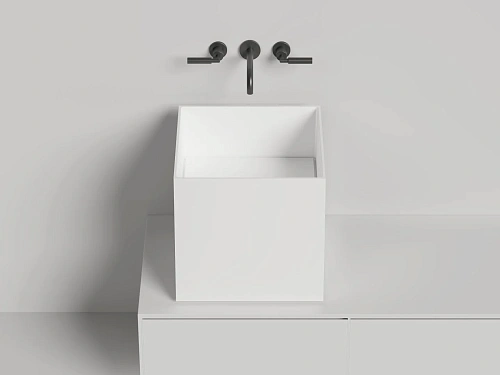 Раковина Salini ARMONIA SQUARE 03 покраска по RAL полностью 130523MF 450x450 накладная S-Stone Раковина Salini ARMONIA SQUARE 03 покраска по RAL полностью 130523MF 450x450 накладная S-Stone