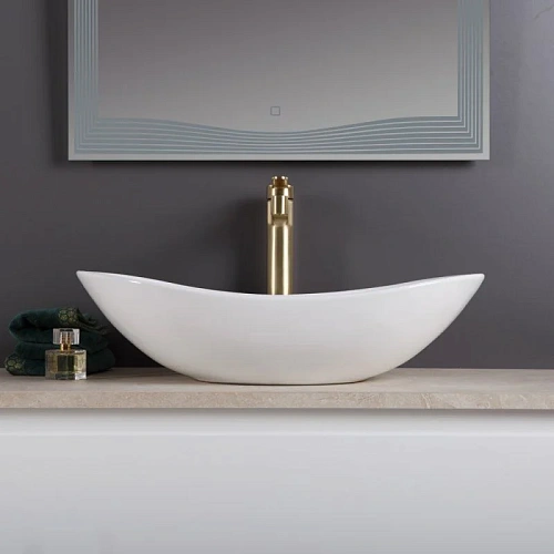 Раковина BelBagno BB1404 605x370x150 белый Раковина BelBagno BB1404 605x370x150 белый