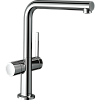 Картинка анонса товара «смеситель для кухни hansgrohe 270, с запорным вентилем, 1jet 72827000, хром»