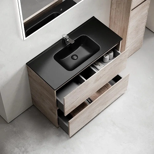 Тумба под раковину Sancos Libra Floor LB100FEG напольная, 990х450х840 дуб галифакс натуральный Тумба под раковину Sancos Libra Floor LB100FEG напольная, 990х450х840 дуб галифакс натуральный