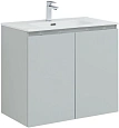 Тумба под раковину Aquanet Алвита New 80 2 дверцы, серый 00277528 Тумба под раковину Aquanet Алвита New 80 2 дверцы, серый 00277528