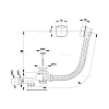 Слив-перелив Alcaplast A51CR-100 (длина 100 cм) автомат, хромированный Слив-перелив Alcaplast A51CR-100 (длина 100 cм) автомат, хромированный