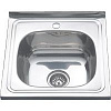 Картинка анонса товара «кухонная мойка melana 5050 0,6/160 накладная квадратная с сифоном (012 t*15) 012 t (*15)»