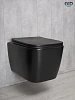 Унитаз подвесной Gid Tr2140Bm 62255Y черный матовый 51x35x37.5 с крышкой микролифт
