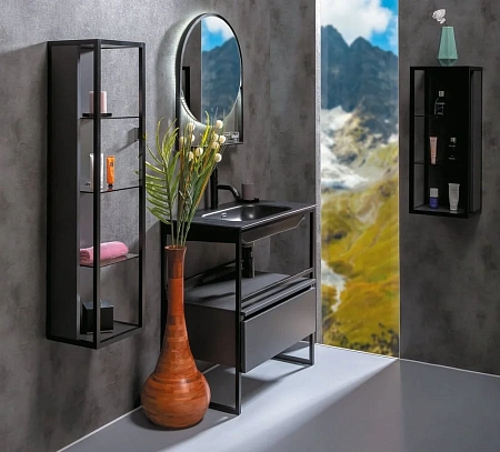 Раковина Armadi Art Vallessi 60 антрацит керамика 838-060-A Раковина Armadi Art Vallessi 60 антрацит керамика 838-060-A