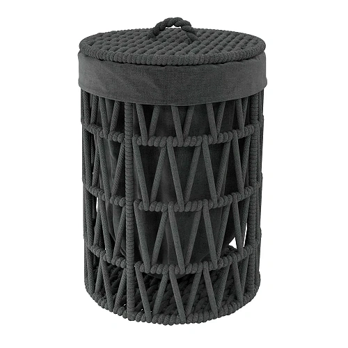 Корзина для белья WasserKRAFT Mosel WB-460-L черный Корзина для белья WasserKRAFT Mosel WB-460-L черный