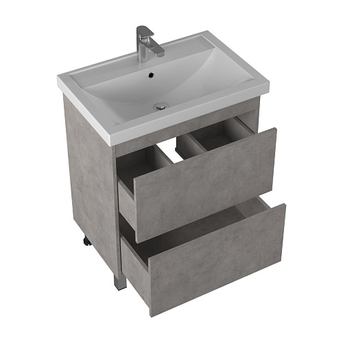 Тумба под раковину BRIZ Риччи т8-70 под раковину Фостер 360 03-08070-06 00 БТН светло - серый Тумба под раковину BRIZ Риччи т8-70 под раковину Фостер 360 03-08070-06 00 БТН светло - серый