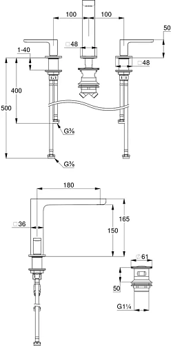 Смеситель для раковины Kludi RENON 423930575 хром Смеситель для раковины Kludi RENON 423930575 хром