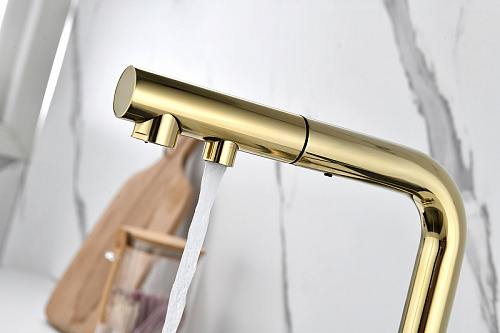 Смеситель для кухни Paulmark SERPENTINE золото Se213222-G Смеситель для кухни Paulmark SERPENTINE золото Se213222-G