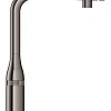 Смеситель для кухни GROHE Essence SmartControl с выдвижным L-образным изливом, темный графит, глянец 31615A00 Смеситель для кухни GROHE Essence SmartControl с выдвижным L-образным изливом, темный графит, глянец 31615A00