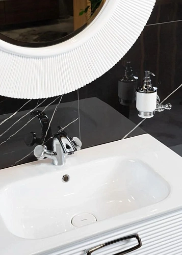 Зеркало Armadi Art SHINE 528-W белое d82 Зеркало Armadi Art SHINE 528-W белое d82