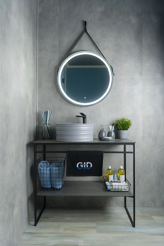 Раковина Gid Gm969 53335 накладная серая матовая 41x41x18 Раковина Gid Gm969 53335 накладная серая матовая 41x41x18