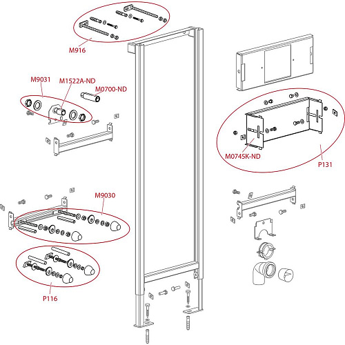 Инсталляция для писсуара AlcaPlast A107 A107/1120 Инсталляция для писсуара AlcaPlast A107 A107/1120