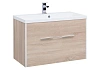 Тумба с раковиной Aquanet Августа 90 дуб сонома 00210031+00204119