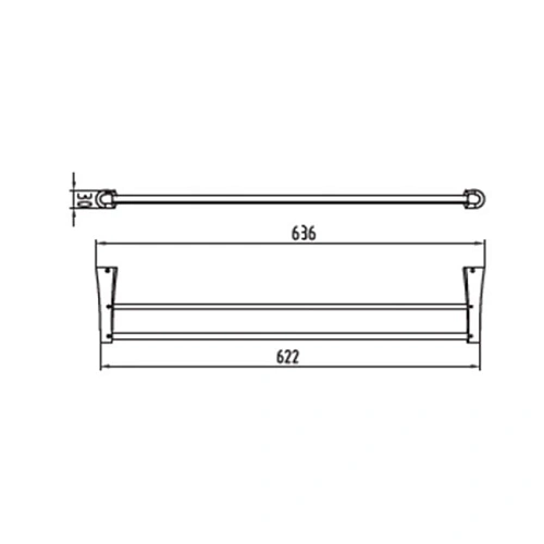 Полотенцедержатель Kaiser Konus KH-2028 Полотенцедержатель Kaiser Konus KH-2028