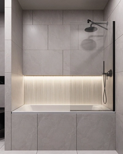 Шторка на ванну Timo TC-90/03C-8 в узком профиле черный 1400x900, стекло прозрачное 8 мм Шторка на ванну Timo TC-90/03C-8 в узком профиле черный 1400x900, стекло прозрачное 8 мм