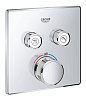 Картинка анонса товара «смеситель для душа grohe grohtherm smartcontrol (29124000) внешняя часть термостата, на 2 выхода, хром»