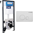 Картинка анонса товара «инсталляция для унитаза bettoserb sava fix slim set40006457 с клавишей смыва twin белый»