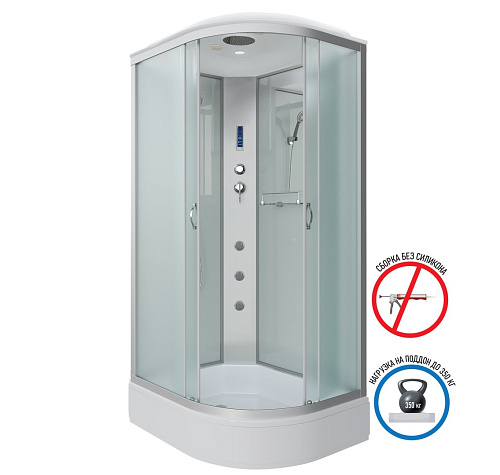 Душевая кабина Niagara Classic NG-33394-14LF (1300х900х2150) средний поддон (26см) стекло матовое 333944LF Душевая кабина Niagara Classic NG-33394-14LF (1300х900х2150) средний поддон (26см) стекло матовое 333944LF