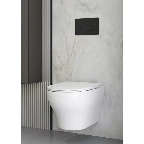 Унитаз подвесной Boheme FIORE 978-SET-MW белый матовый c крышкой Унитаз подвесной Boheme FIORE 978-SET-MW белый матовый c крышкой