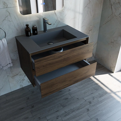 Тумба под раковину Vincea Luka 800 VMC-2L800CO подвесная, С.Oak Тумба под раковину Vincea Luka 800 VMC-2L800CO подвесная, С.Oak