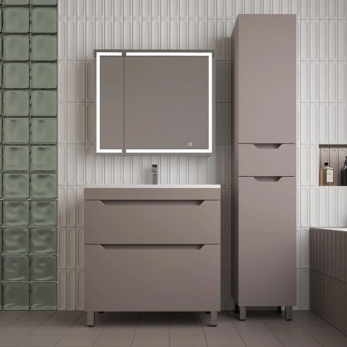 Тумба под раковину Style Line Остин 80 см ЛС-00002398 напольная, тауп темный Тумба под раковину Style Line Остин 80 см ЛС-00002398 напольная, тауп темный