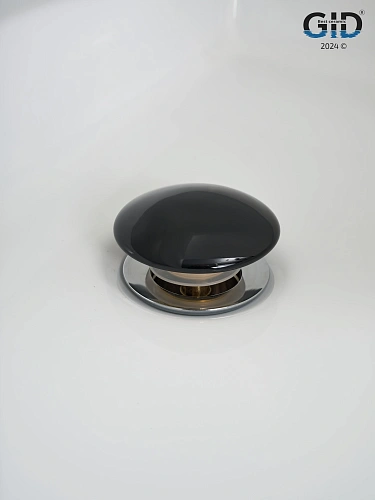 Донный клапан Gid без перелива Bl100 72201K черный глянцевый 7x7x10 Донный клапан Gid без перелива Bl100 72201K черный глянцевый 7x7x10