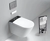 Унитаз SMART Timo TЕ-751B (580x380x420) с функцией биде подвесной с инсталляцией и черной матовой кнопкой Унитаз SMART Timo TЕ-751B (580x380x420) с функцией биде подвесной с инсталляцией и черной матовой кнопкой