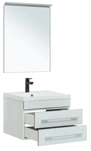 Комплект мебели Aquanet Верона 58 New белый матовый 00281102 Комплект мебели Aquanet Верона 58 New белый матовый 00281102