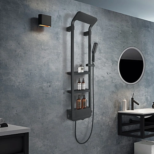 Душевая панель Black&White W1220 Velvet Black (1300х405x230) 1220W0 Душевая панель Black&White W1220 Velvet Black (1300х405x230) 1220W0