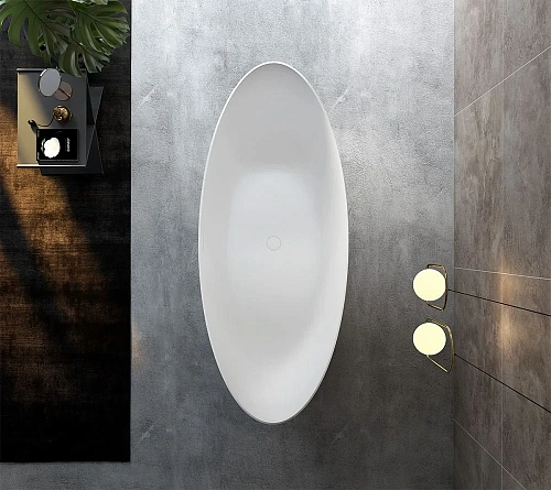 Ванна отдельностоящая ABBER AB9333 180x80 универсальная, белая акриловая Ванна отдельностоящая ABBER AB9333 180x80 универсальная, белая акриловая