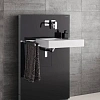 Инсталляция для раковины Geberit Monolith 131.043.SJ.1 стекло чёрное Инсталляция для раковины Geberit Monolith 131.043.SJ.1 стекло чёрное
