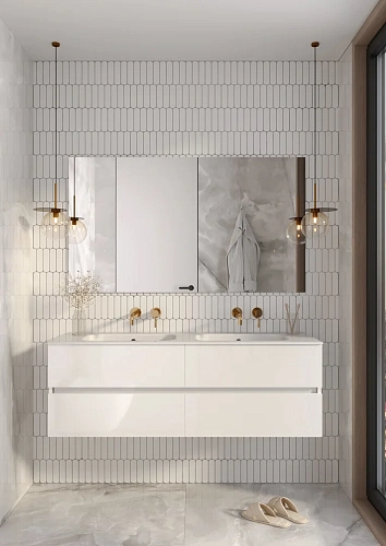 Тумба под раковину Armadi Art Vallessi 837-140-W белый глянец 4 полки Тумба под раковину Armadi Art Vallessi 837-140-W белый глянец 4 полки