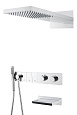 Душевая система Boheme ZODIAC с термостатом CHROME встраиваемая 133-2-CR Душевая система Boheme ZODIAC с термостатом CHROME встраиваемая 133-2-CR
