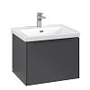 Тумба под раковину Villeroy &amp; Boch Subway 3.0 с подсветкой Graphite / Graphite C577L2VR