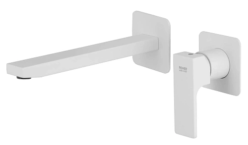 Смеситель для раковины Remer Absolute AU15PLBO, белый матовый Смеситель для раковины Remer Absolute AU15PLBO, белый матовый