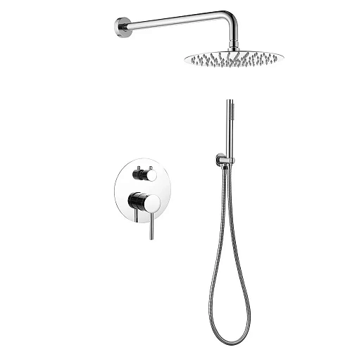 Душевая система ABBER Emotion AF8818 скрытого монтажа без излива, хром Душевая система ABBER Emotion AF8818 скрытого монтажа без излива, хром