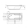 Акриловая ванна BERGES LUMBO 170x75 050003 Акриловая ванна BERGES LUMBO 170x75 050003