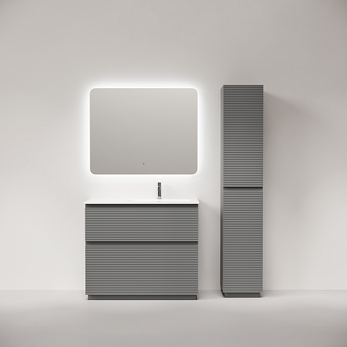 Тумба под раковину SANCOS Folk Floor FL100FRES правая 995х445х850 Ergraut soft, напольная Тумба под раковину SANCOS Folk Floor FL100FRES правая 995х445х850 Ergraut soft, напольная