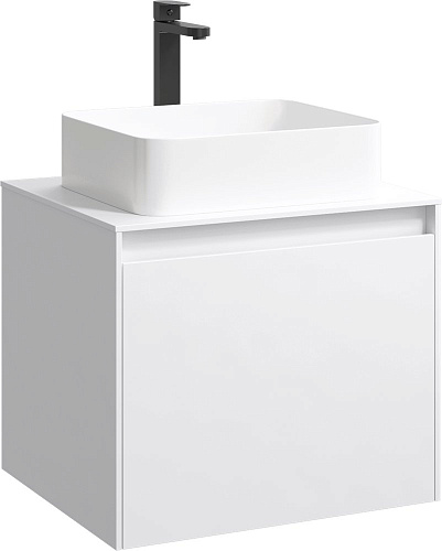 Фасад тумбы под раковину AQWELLA Mobi MOB0706W цвет белый, 60 см Фасад тумбы под раковину AQWELLA Mobi MOB0706W цвет белый, 60 см
